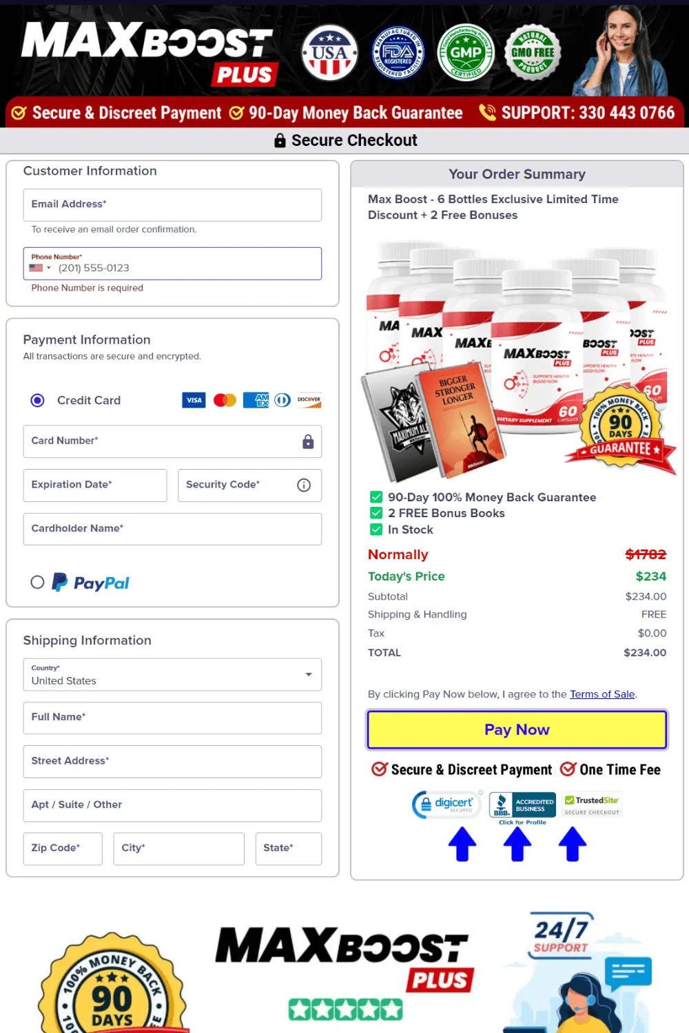 max boost order form